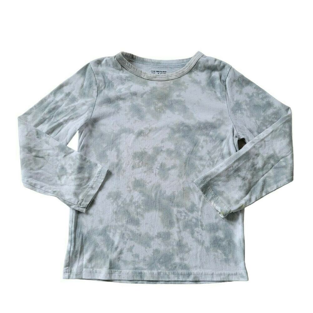 Children's Place Long Sleeve Grey Tie Dye Tee